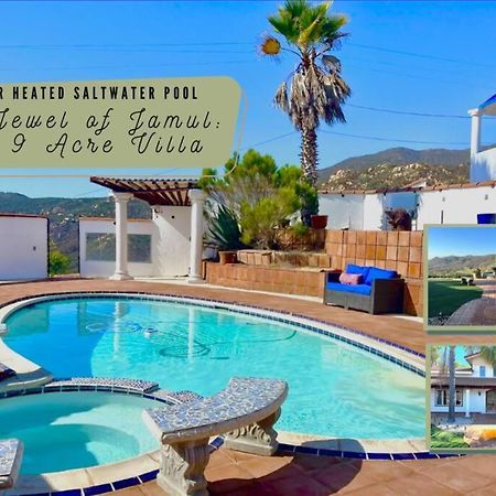Private Home On 10 Acres - Heated Salt Pool & Jacuzzi, Mountain & City Views, Horseshoes, Basketball, Bbq, Golf Putting, Foosball, Croquet, Bose Stereo, White Cotton Bedding - Hilltop Hacienda, Pool Heat Optional Jamul Exteriér fotografie